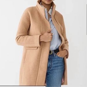 Jcrew Sandstone Stadium Cloth Cocoon Peacoat